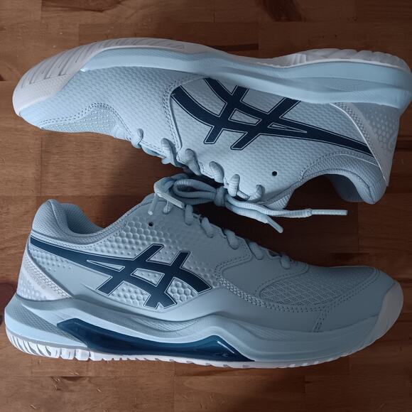 ASICS Gel-Dedicate 8 Pickleball Women's Size 9.5 Cool Grey/ Vintage Indigo - Picture 5 of 11